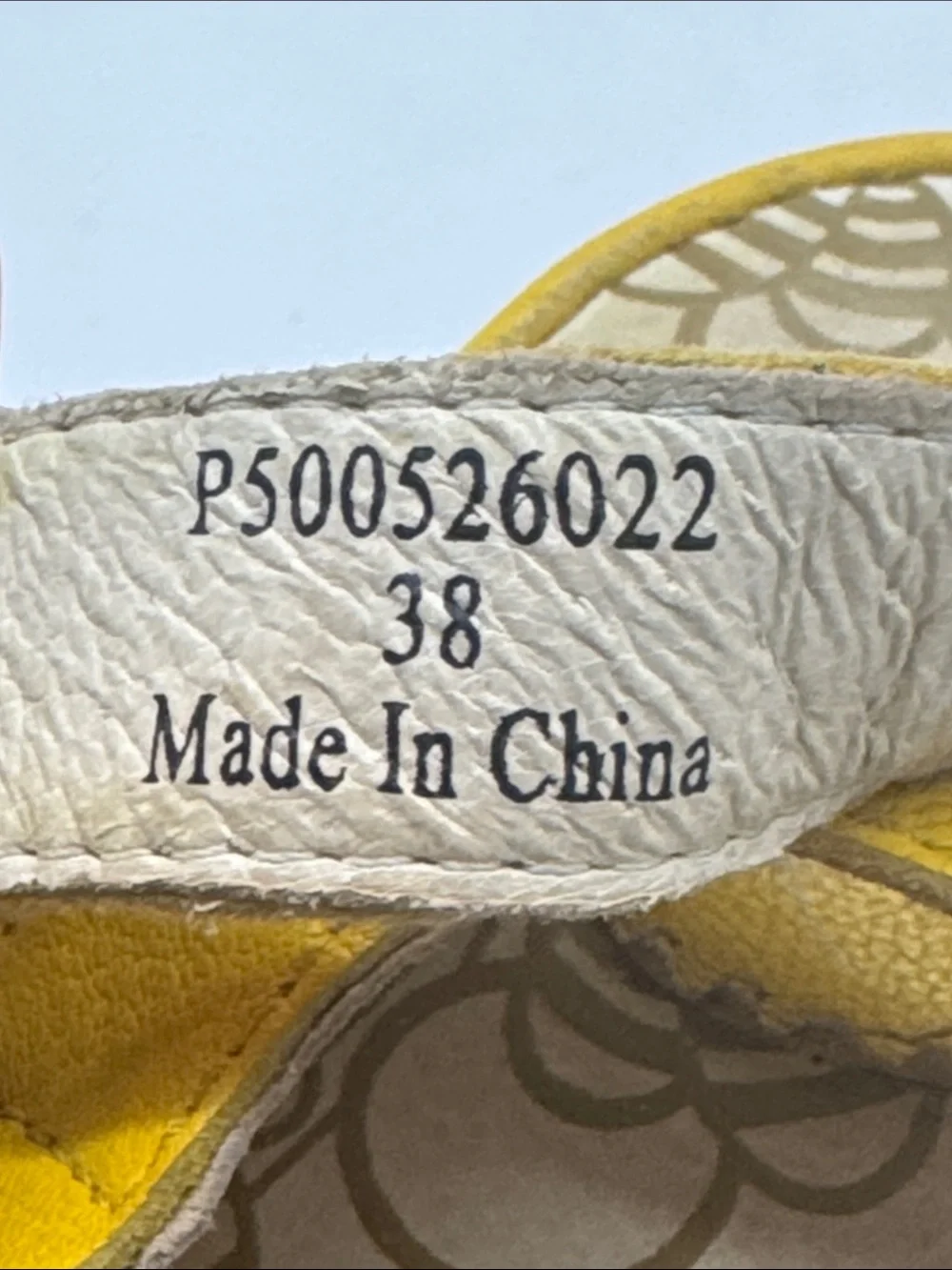 Fly London Mustard Yellow Wedge Sandals with Ankle Strap Size 38